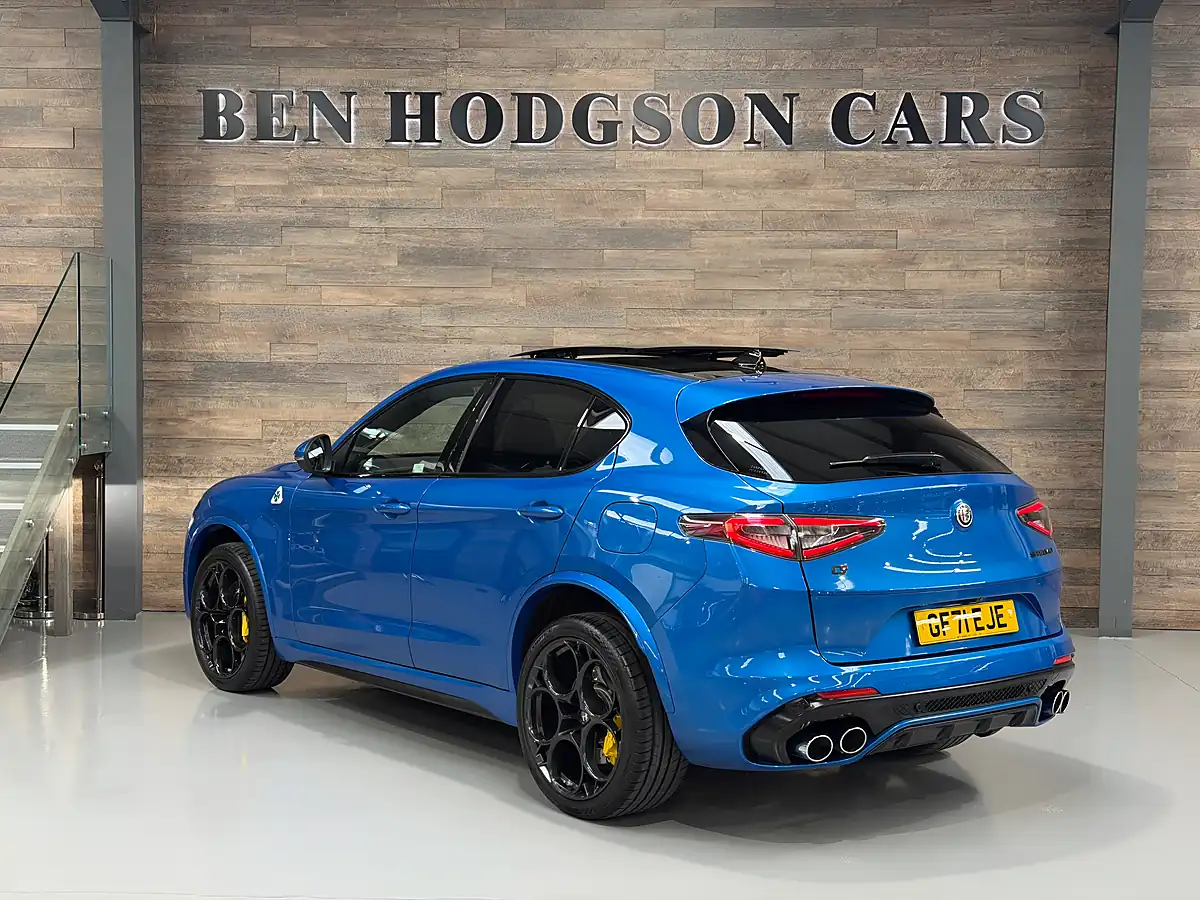 Used 2021 Alfa Romeo Stelvio Quadrifoglio Misano Blue - Interior and Exterior details 4