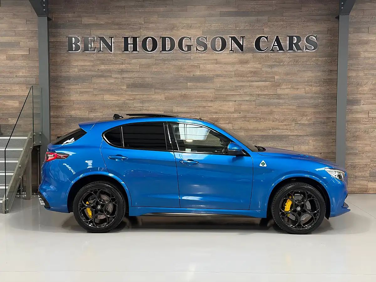 Used 2021 Alfa Romeo Stelvio Quadrifoglio Misano Blue - Interior and Exterior details 5
