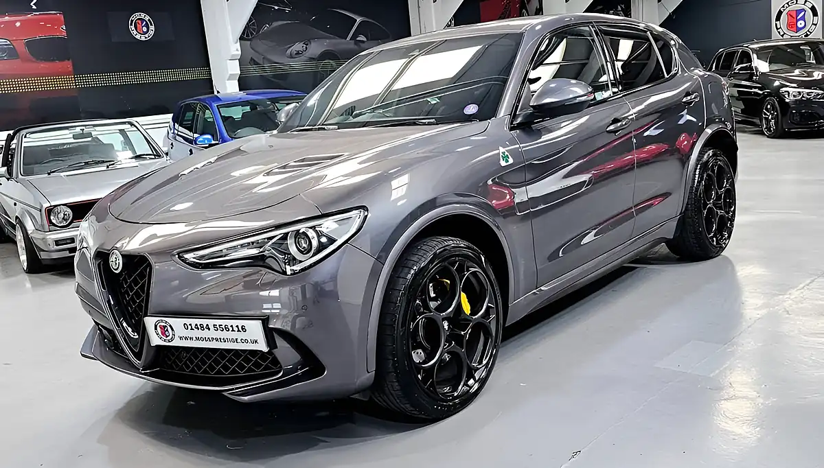 Used 2021 Alfa Romeo Stelvio Quadrifoglio Vesuvio Grey - Interior and Exterior details 10
