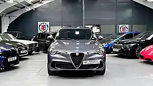 Used 2021 Alfa Romeo Stelvio Quadrifoglio Vesuvio Grey - Interior and Exterior details 11