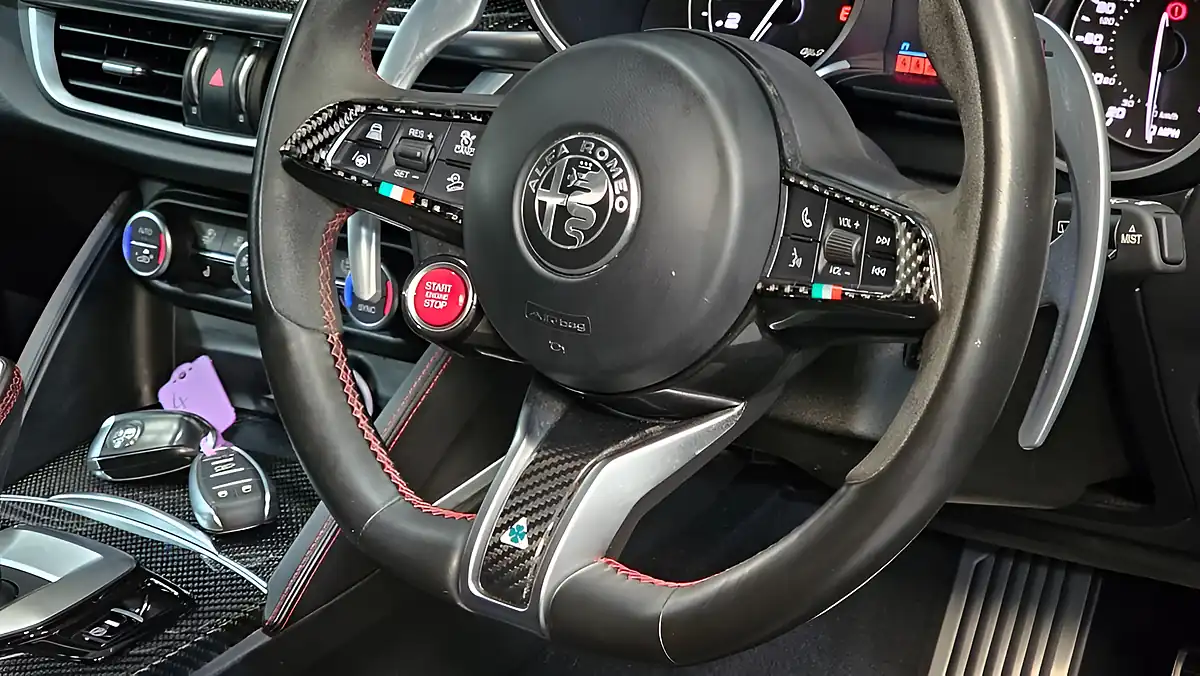 Used 2021 Alfa Romeo Stelvio Quadrifoglio Vesuvio Grey - Interior and Exterior details 14