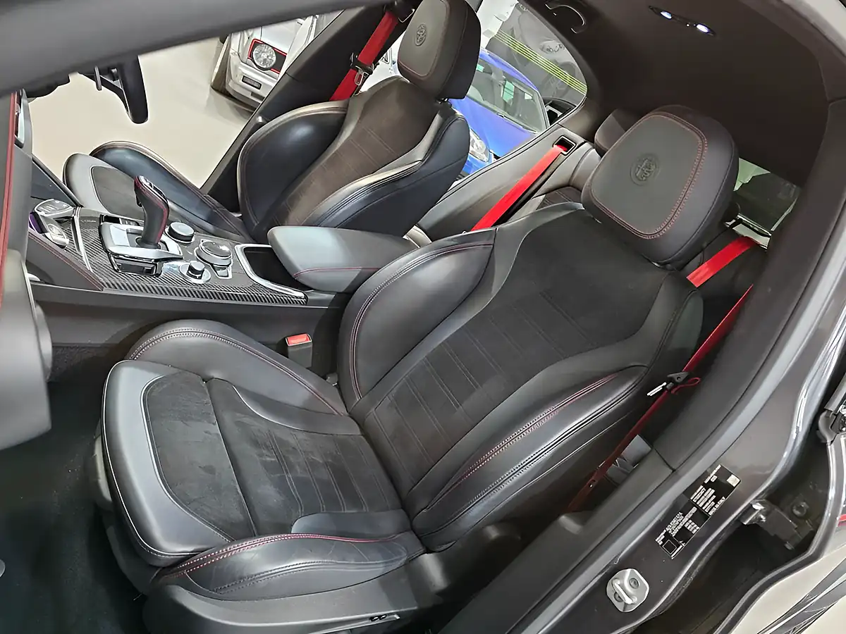 Used 2021 Alfa Romeo Stelvio Quadrifoglio Vesuvio Grey - Interior and Exterior details 20