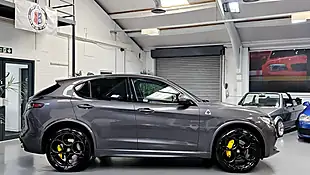 Used 2021 Alfa Romeo Stelvio Quadrifoglio Vesuvio Grey - Interior and Exterior details 5