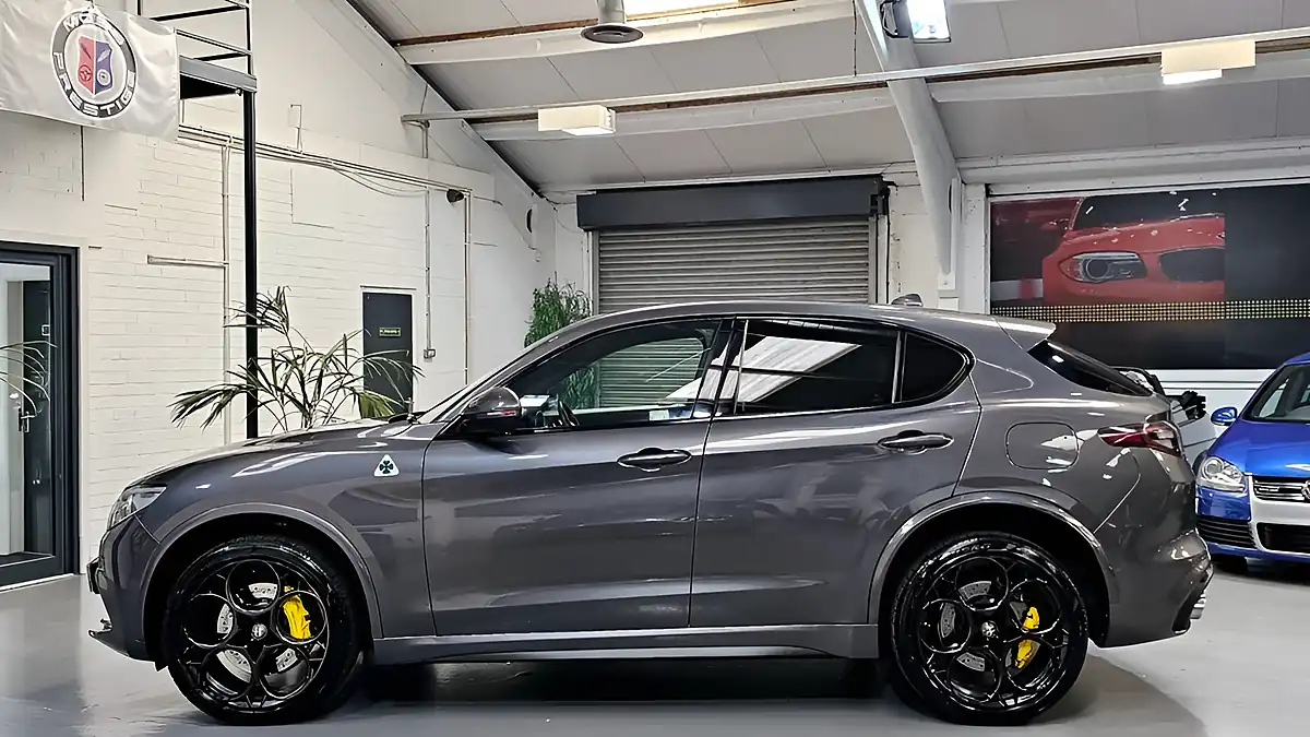Used 2021 Alfa Romeo Stelvio Quadrifoglio Vesuvio Grey - Interior and Exterior details 6