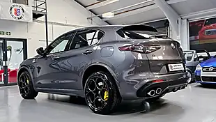 Used 2021 Alfa Romeo Stelvio Quadrifoglio Vesuvio Grey - Interior and Exterior details 9