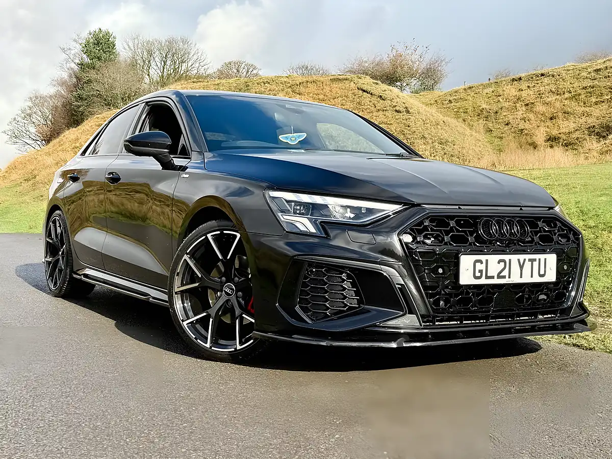 Used 2021 Audi A3 S Line Black - Front View