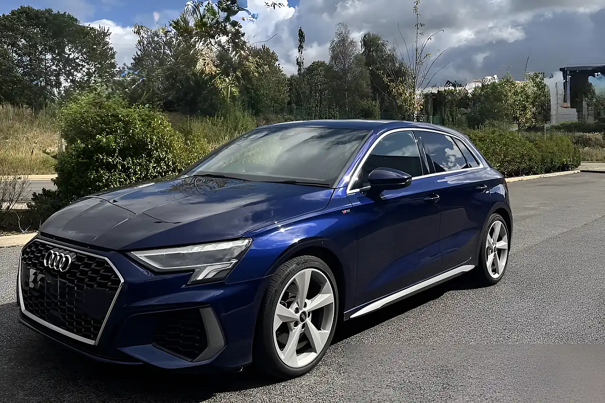 Used 2021 Audi A3 S Line Blue - Front View