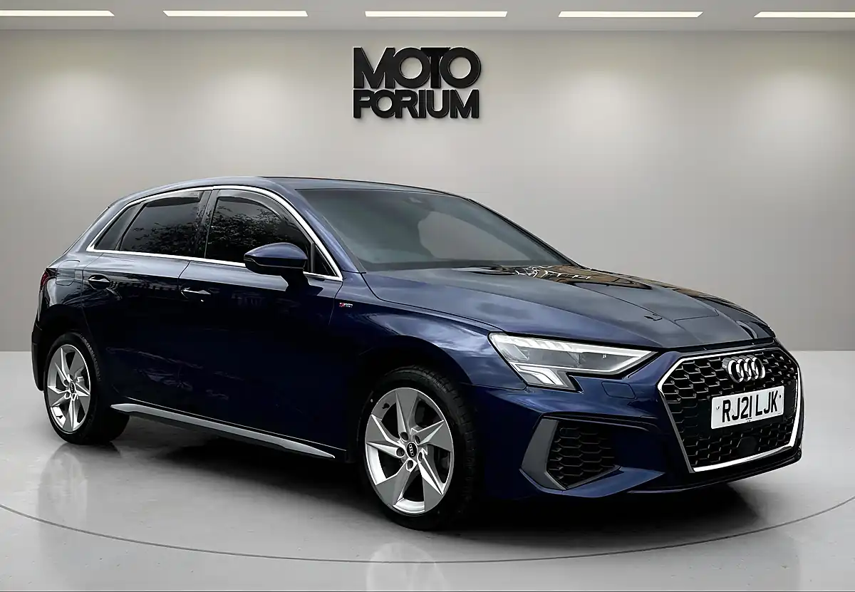 Used 2021 Audi A3 S Line Blue - Interior and Exterior details 4