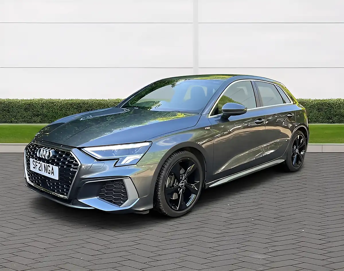 Used 2021 Audi A3 S Line Grey - Front View