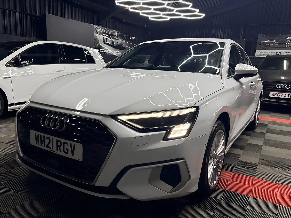 Used 2021 Audi A3 Sport White - Interior and Exterior details 3