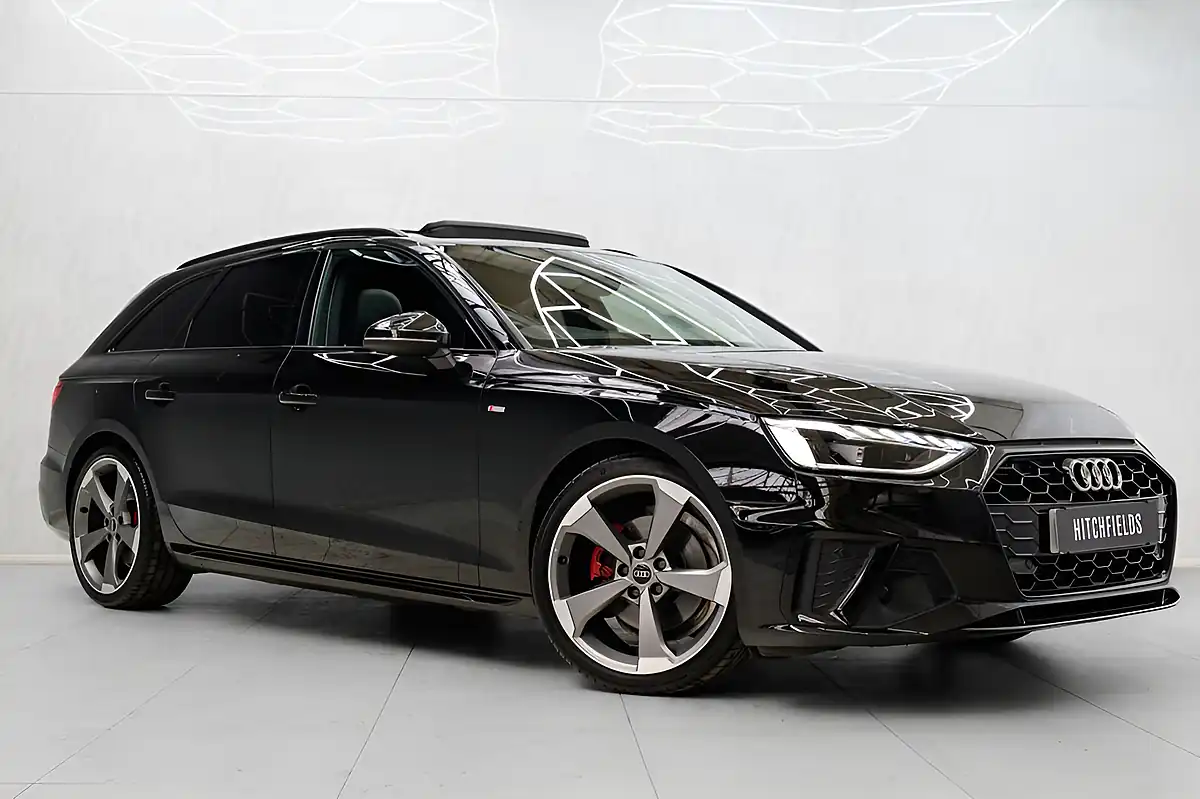 Used 2021 Audi A4 Avant Black Edition Black - Front View