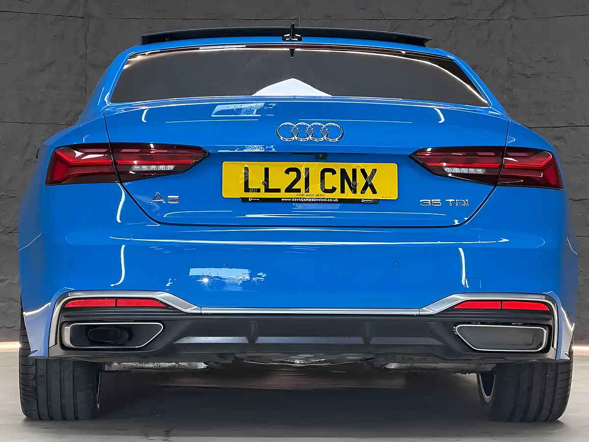 Used 2021 Audi A5 S Line Blue - Interior and Exterior details 14