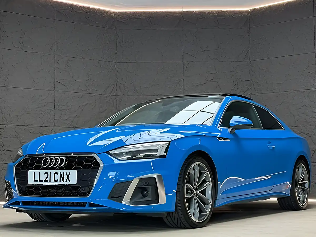 Used 2021 Audi A5 S Line Blue - Interior and Exterior details 2