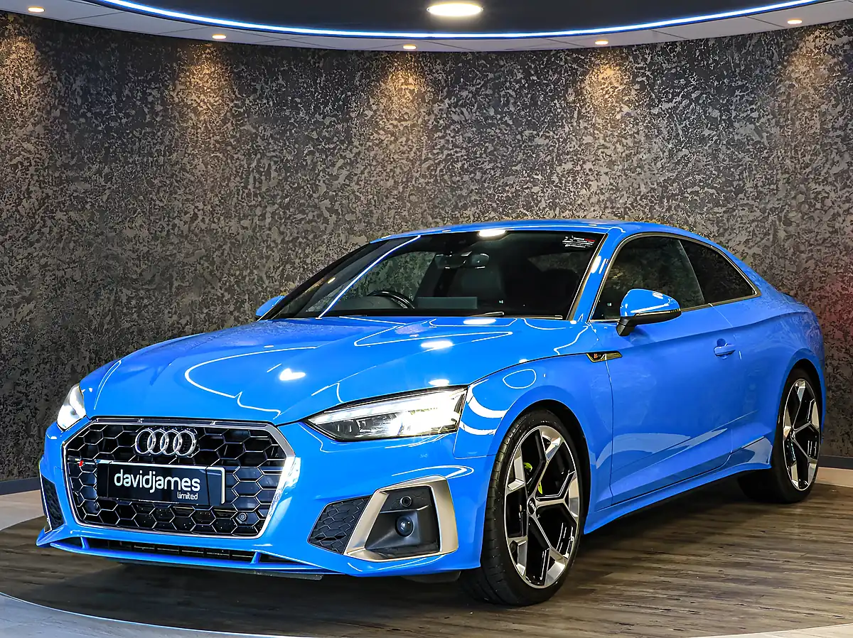 Used 2021 Audi A5 S Line Blue - Interior and Exterior details 3