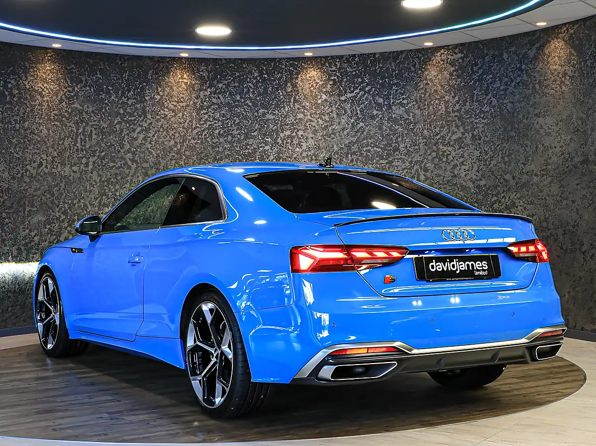 Used 2021 Audi A5 S Line Blue - Interior and Exterior details 5