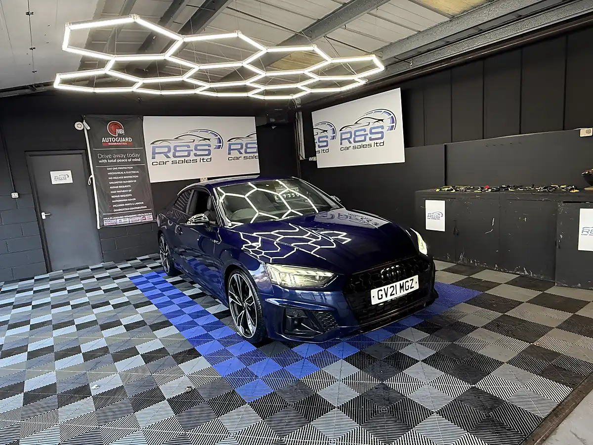 Used 2021 Audi A5 S Line Edition 1 Blue - Interior and Exterior details 3