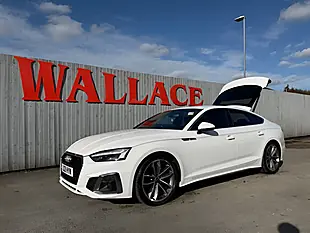 Used 2021 Audi A5 S Line White - Interior and Exterior details 10