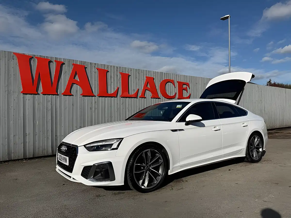 Used 2021 Audi A5 S Line White - Interior and Exterior details 10