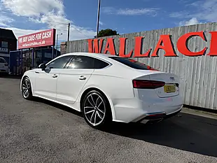 Used 2021 Audi A5 S Line White - Interior and Exterior details 14
