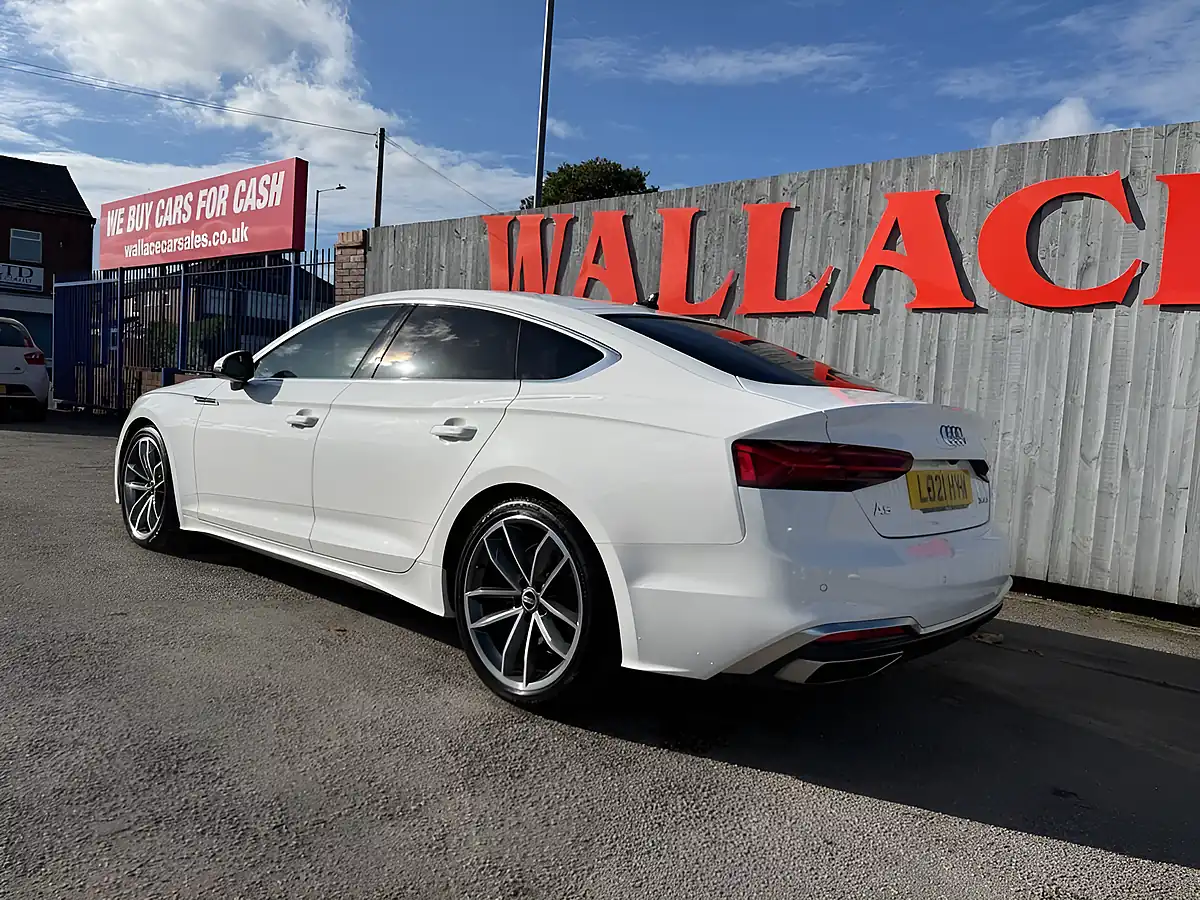 Used 2021 Audi A5 S Line White - Interior and Exterior details 14