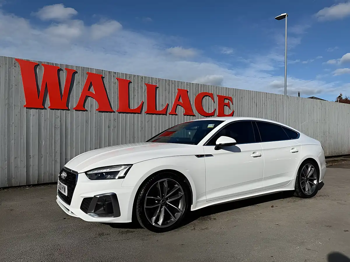 Used 2021 Audi A5 S Line White - Interior and Exterior details 6