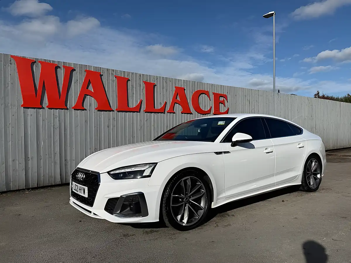 Used 2021 Audi A5 S Line White - Interior and Exterior details 7