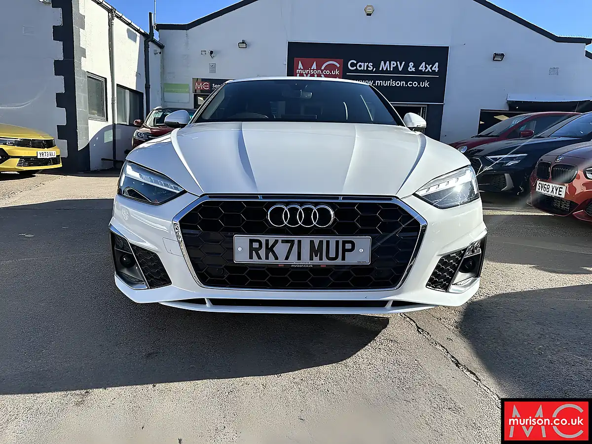 Used 2021 Audi A5 S Line White - Interior and Exterior details 4