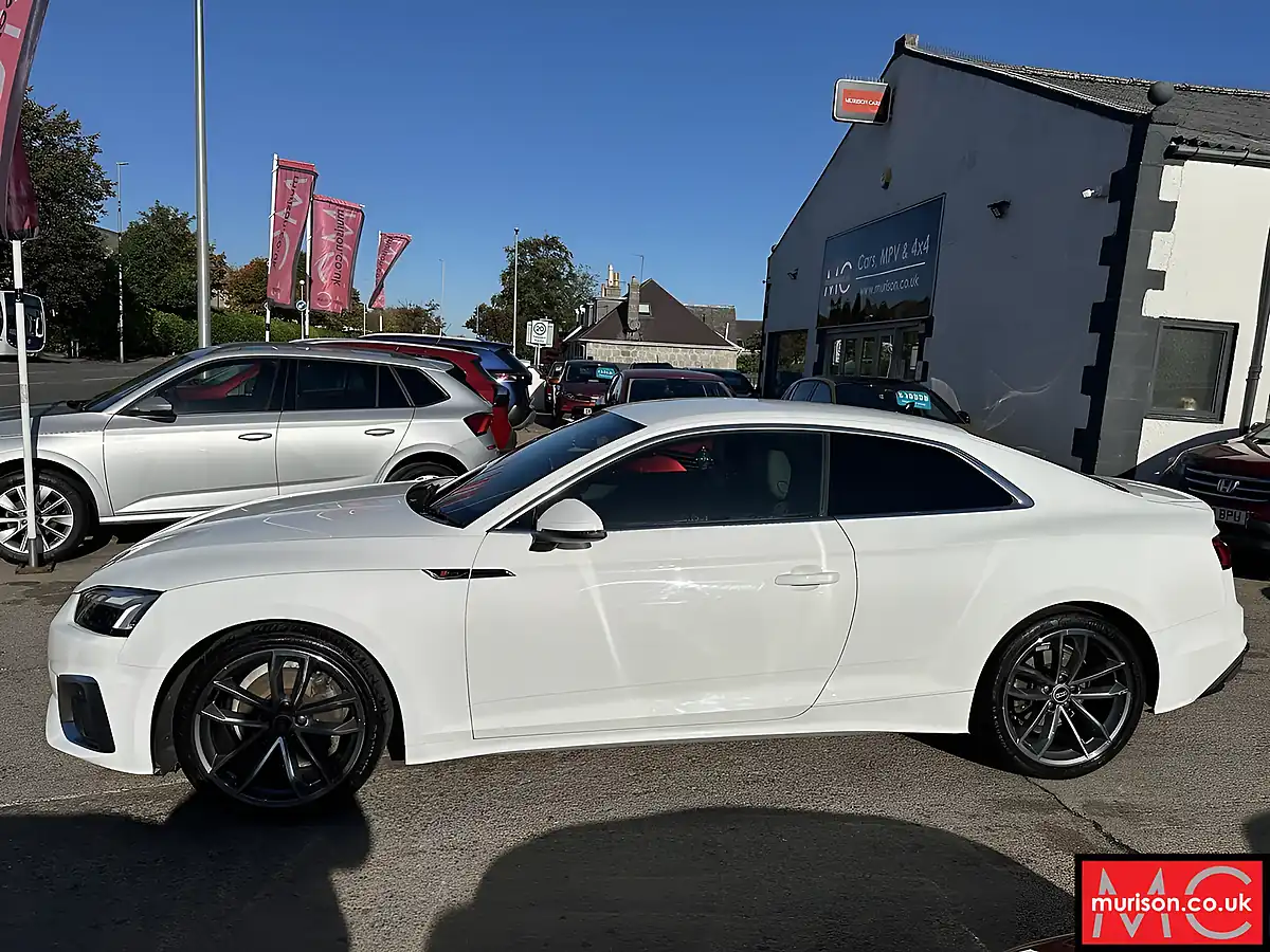 Used 2021 Audi A5 S Line White - Interior and Exterior details 6