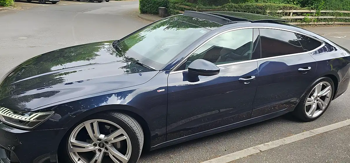 Used 2021 Audi A7 S Line Blue - Interior and Exterior details 6