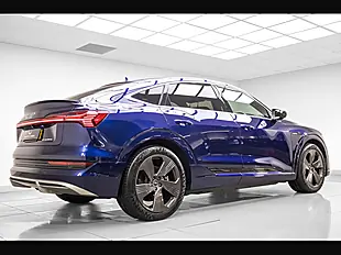 Used 2021 Audi E-Tron S Line Sportback Blue - Interior and Exterior details 7