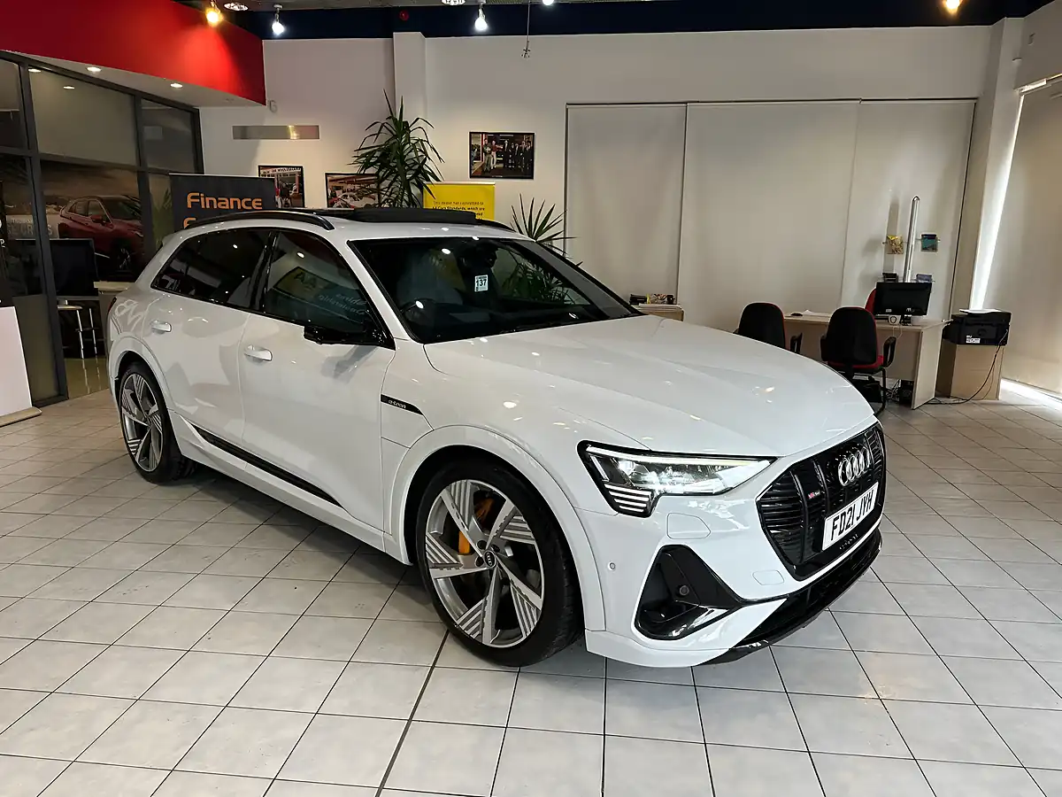 Used 2021 Audi E-Tron Vorsprung White - Interior and Exterior details 3