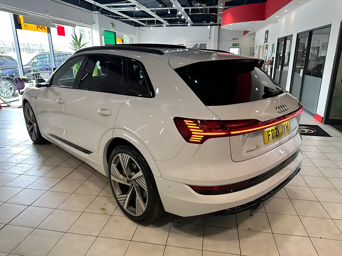 Used 2021 Audi E-Tron Vorsprung White - Interior and Exterior details 6
