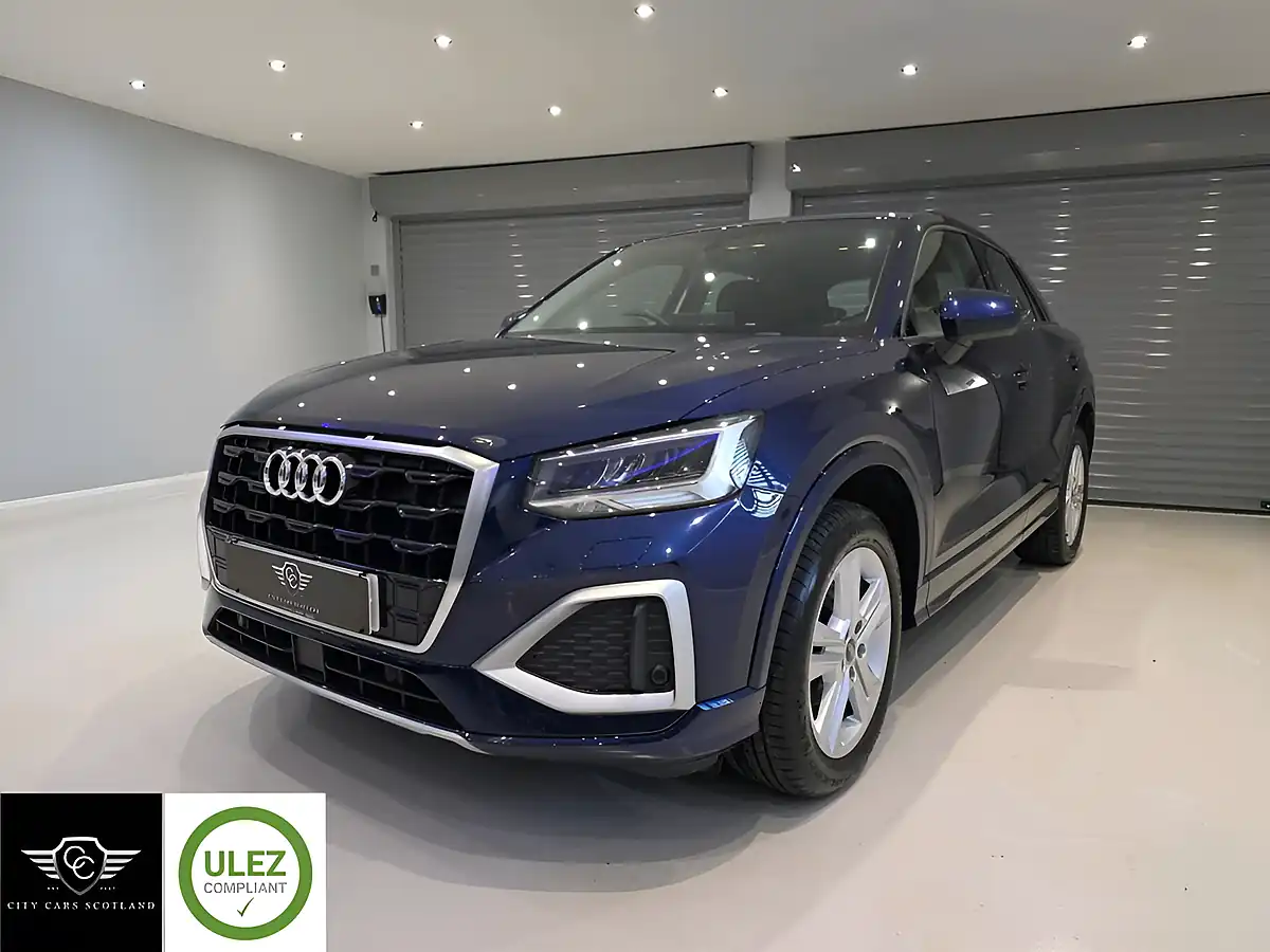 Used 2021 Audi Q2 Sport Blue - Front View