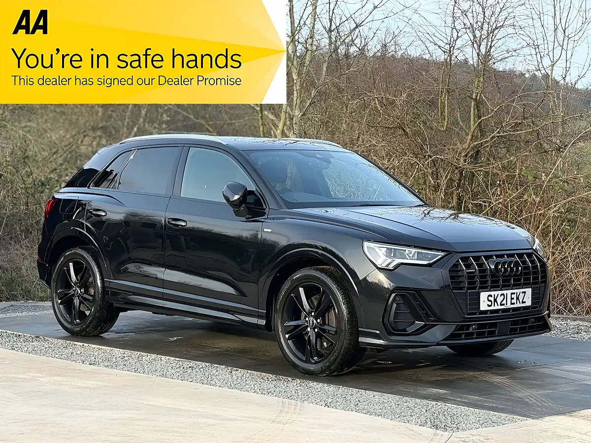 Used 2021 Audi Q3 S Line Black - Front View