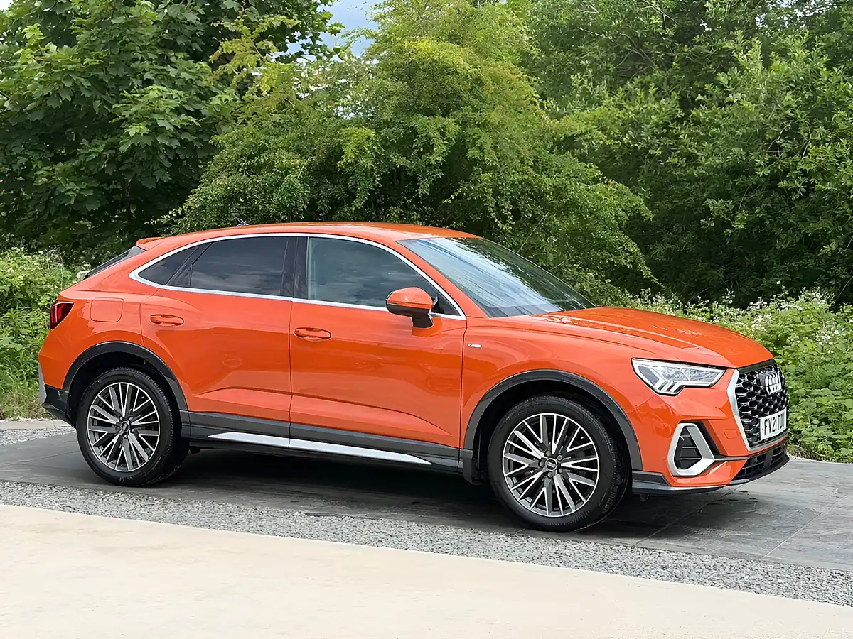 Used 2021 Audi Q3 S Line Sportback Orange - Interior and Exterior details 12