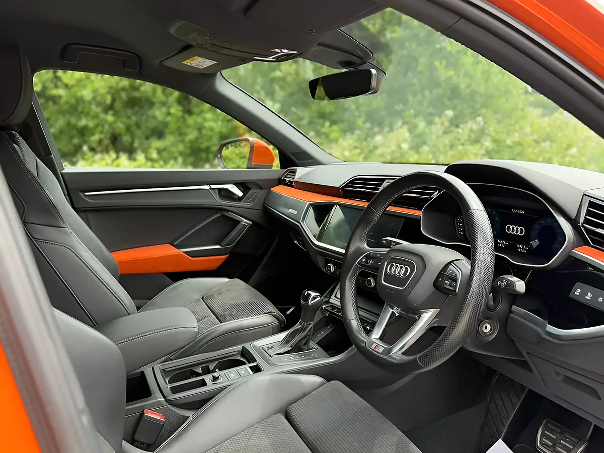 Used 2021 Audi Q3 S Line Sportback Orange - Interior and Exterior details 13