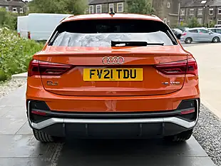 Used 2021 Audi Q3 S Line Sportback Orange - Interior and Exterior details 3