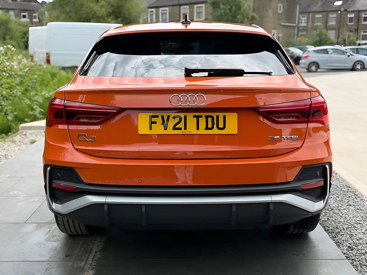 Used 2021 Audi Q3 S Line Sportback Orange - Interior and Exterior details 3