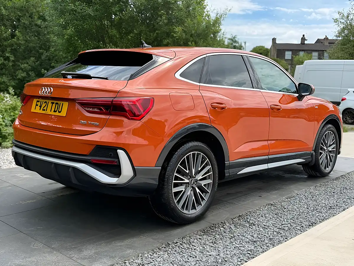 Used 2021 Audi Q3 S Line Sportback Orange - Interior and Exterior details 6