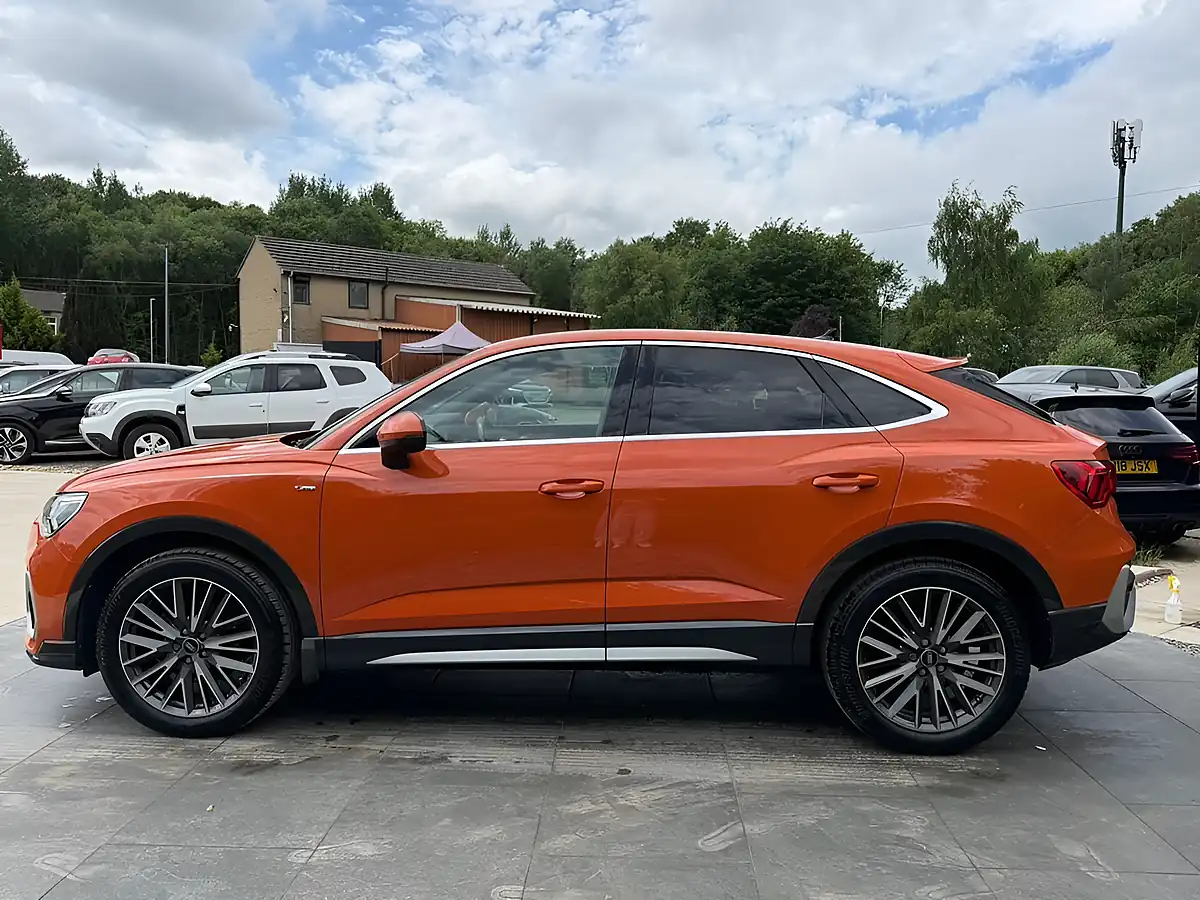 Used 2021 Audi Q3 S Line Sportback Orange - Interior and Exterior details 3