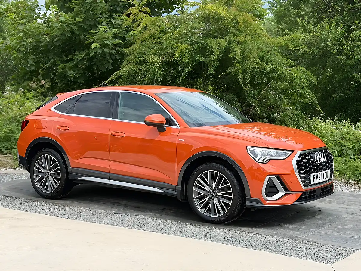 Used 2021 Audi Q3 S Line Sportback Orange - Interior and Exterior details 5