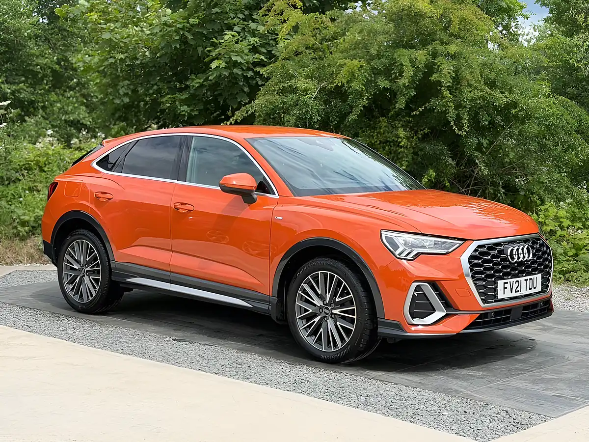 Used 2021 Audi Q3 S Line Sportback Orange - Interior and Exterior details 7