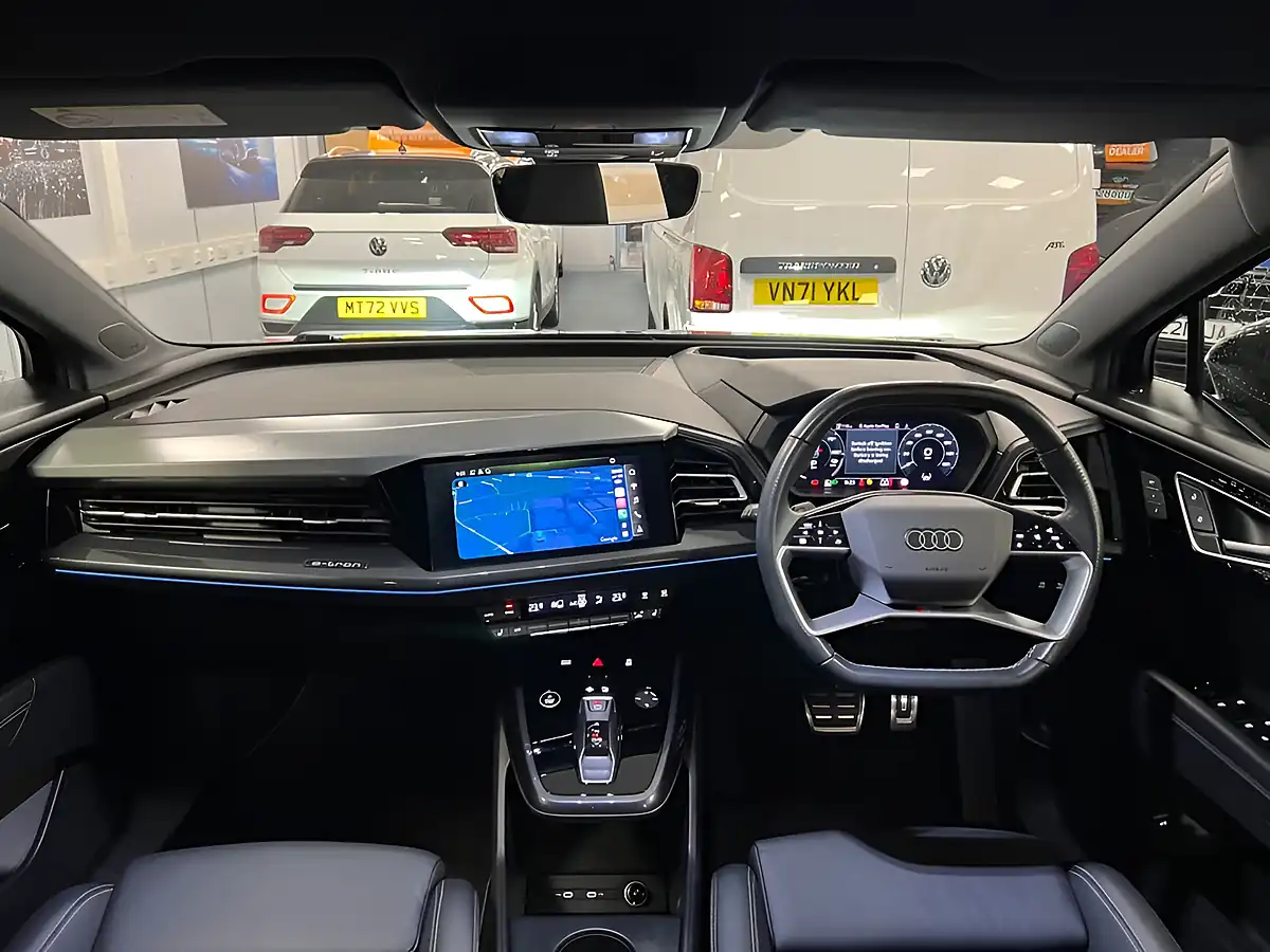 Used 2021 Audi Q4 E-Tron Edition 1 Navarra Blue - Metallic - Interior and Exterior details 12