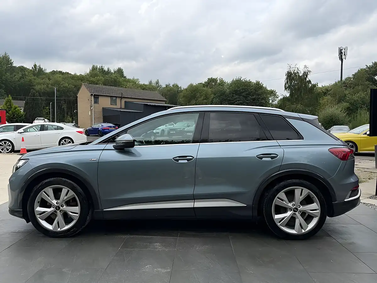 Used 2021 Audi Q4 E-Tron S Line Blue - Interior and Exterior details 12
