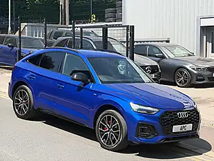 Used 2021 Audi Q5 S Line Blue - Interior and Exterior details 11