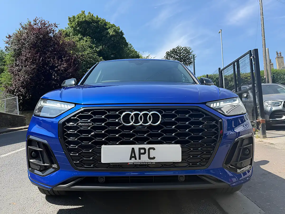 Used 2021 Audi Q5 S Line Blue - Interior and Exterior details 2