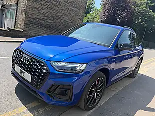 Used 2021 Audi Q5 S Line Blue - Interior and Exterior details 3