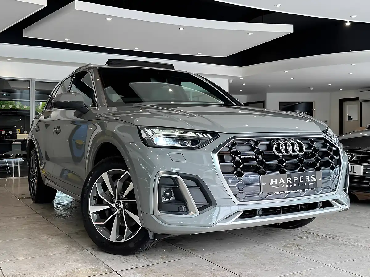 Used 2021 Audi Q5 S Line Grey - Front View