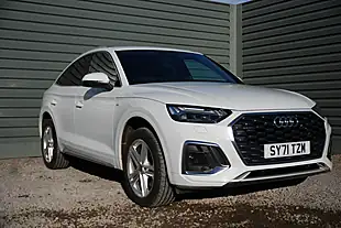Used 2021 Audi Q5 S Line Sportback White - Interior and Exterior details 6
