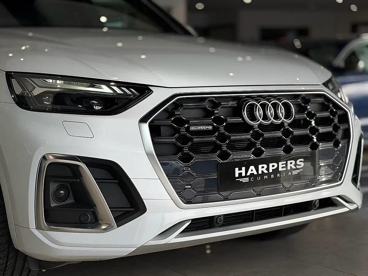 Used 2021 Audi Q5 S Line White - Interior and Exterior details 10